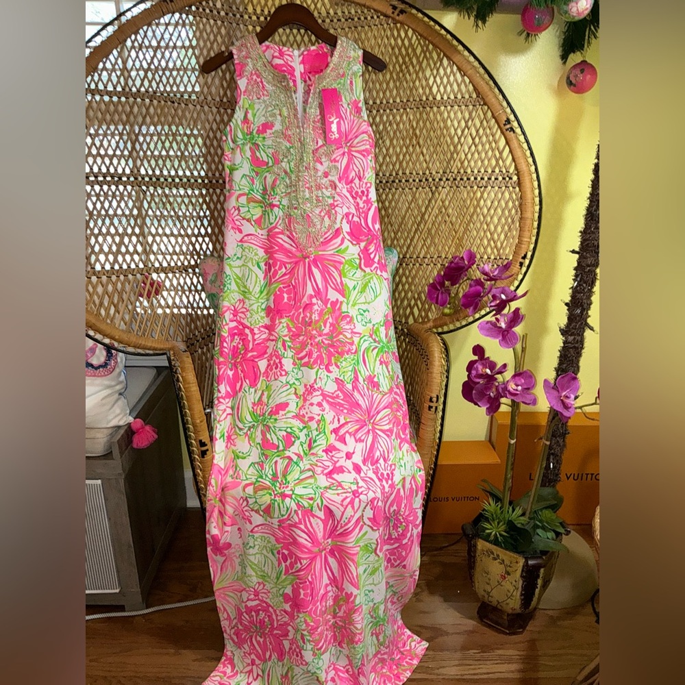 Lilly Pulitzer NWT 🦄 Carlotta Maxi Dress PRICE FIRM! Koala Me Maybe - Picture 2 of 16